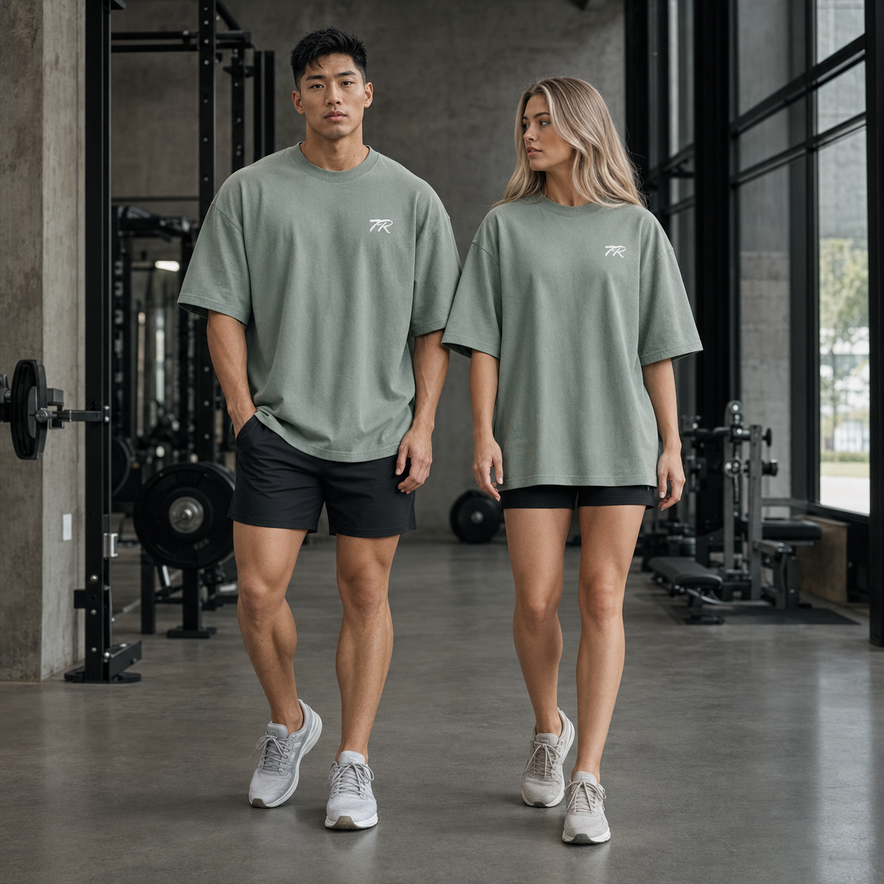 Signature Oversized T-Shirt - Sage Green