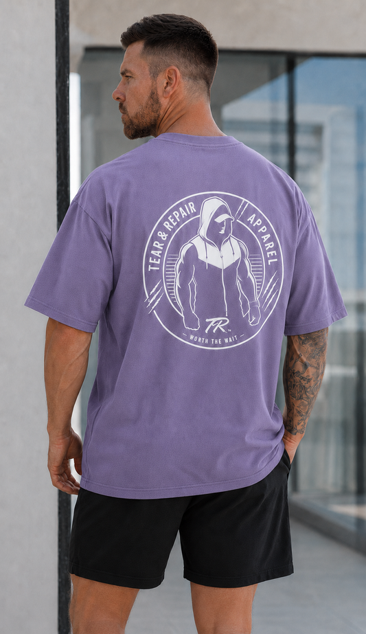 Silhouette Oversized T-Shirt - Lilac