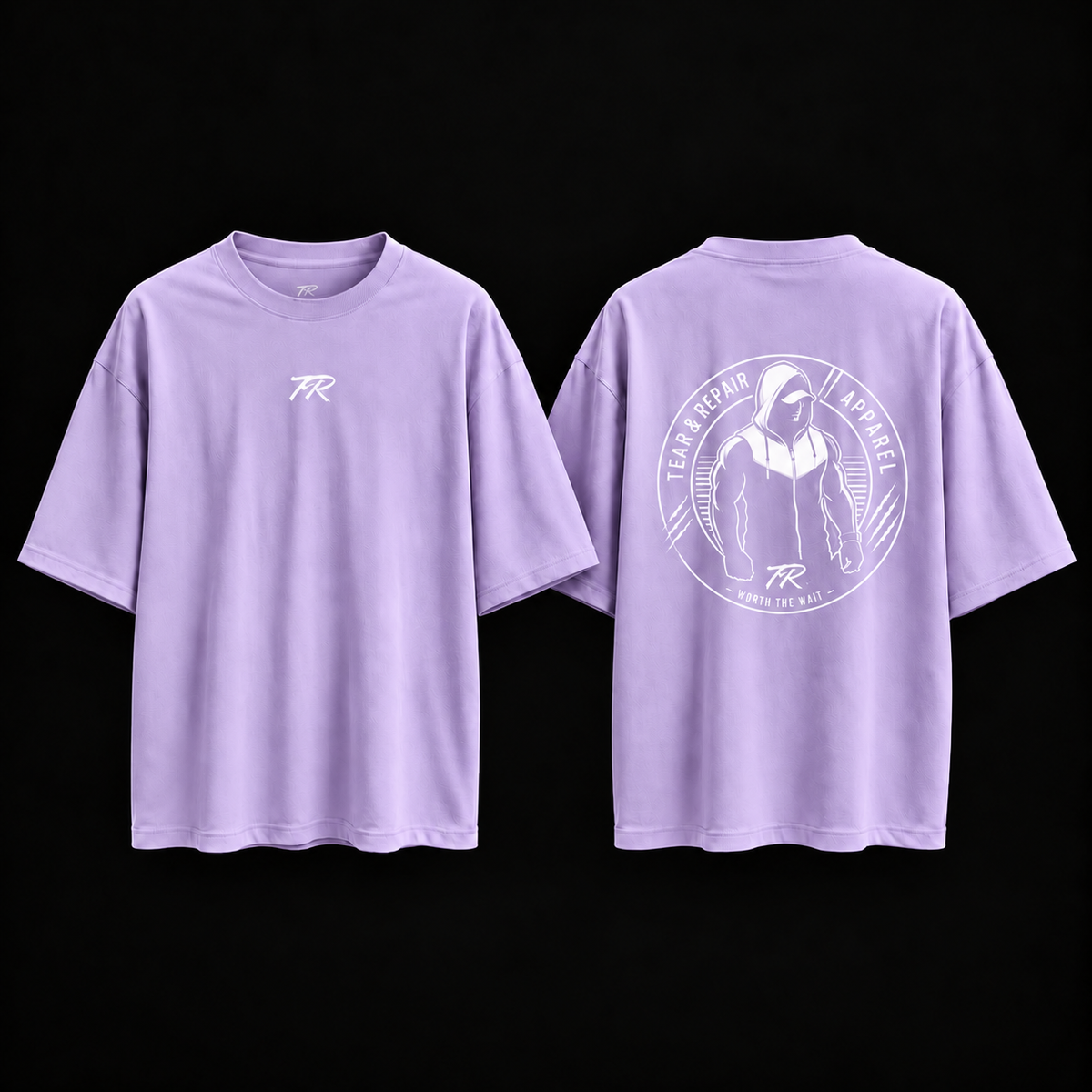 Silhouette Oversized T-Shirt - Lilac